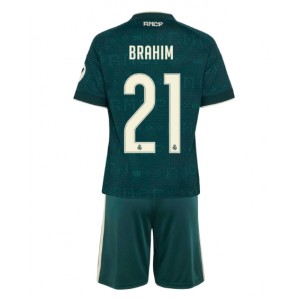 Real Madrid Brahim Diaz #21 Jalkapallovaatteet Lasten Vieraspeliasu 2026-27 Lyhythihainen (+ Lyhyet housut)